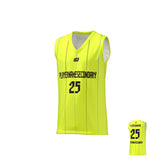 Basketball Jersey Stitch - Neon Yellow